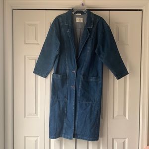 Nan Elliot Blue Jean Long Coat